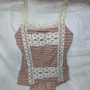 Floral and stripped flowy top